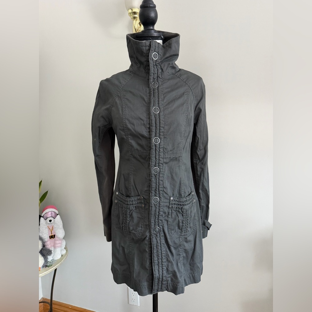 Charlotte Russe 100% Cotton Dark Grey Coat